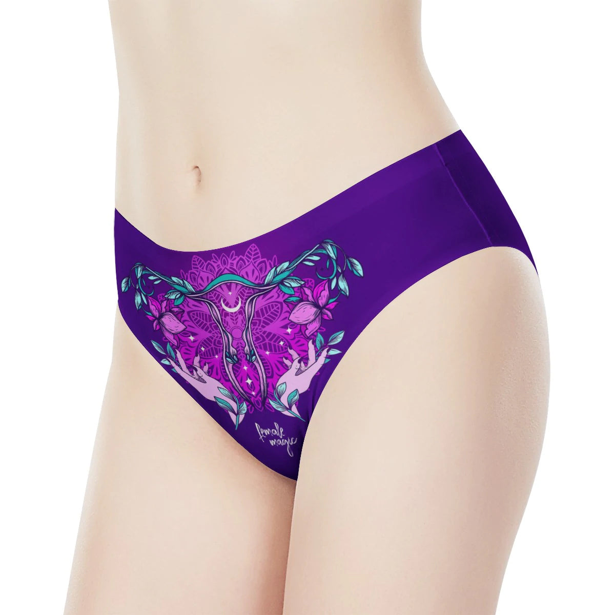 Floral uterus Underwear, feminist, girl power, witchy Panties, Women  Underpants, gift for her, LGBT
