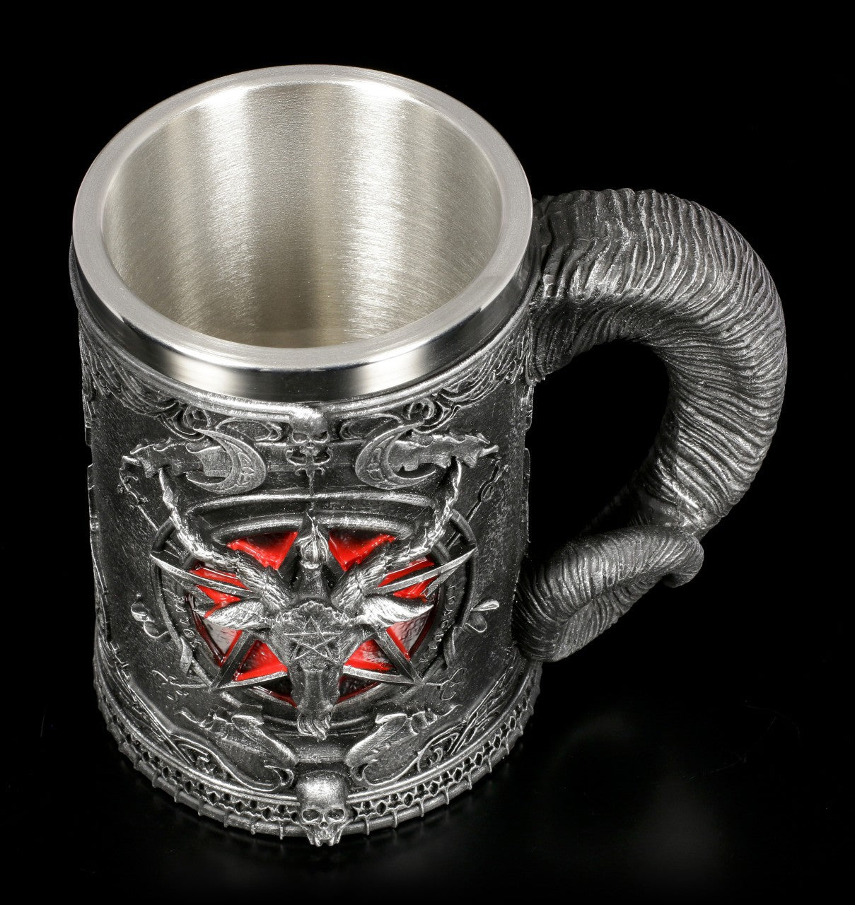 Occult Satanic Goat Baphomet, Sigil Of Baphomet Stainless Steel Coffee Beer Mug