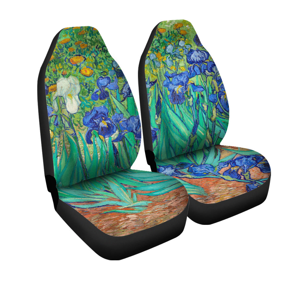 Irises Car Seat Covers, Van Gogh Art Car Decor, Car Seat Protector, car seat upholstery