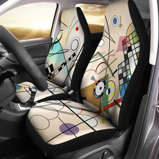 Kandinsky Abstract Art Car Seat Covers, Wassily Kandinsky Car Decor, universal Car Seat Protector