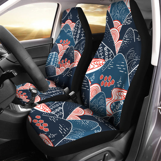 Japanese Mountains universal Car Seat Covers, Car Decor, SUV seat cover