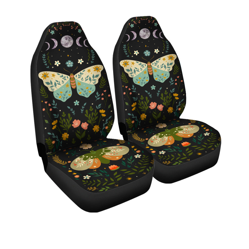 Celestial Butterfly Car Seat Covers, Magic Forest Witchy Universal Seat Covers