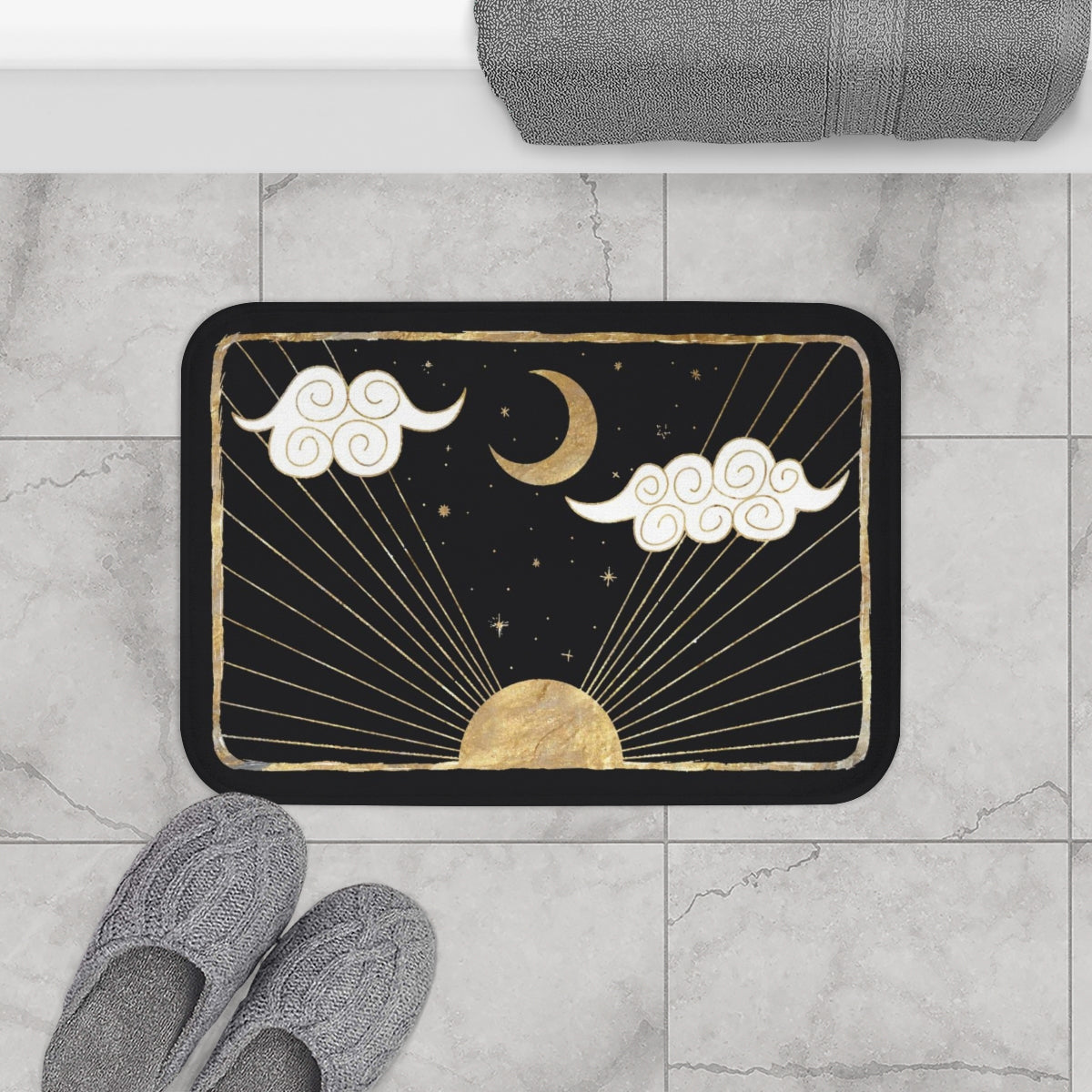 Moon Sun Bath Mat