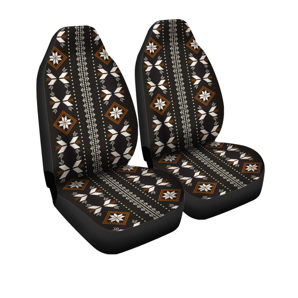 Brown Black white Aztec Boho Tribal Car Seat Covers(1 pair), Bohemian universal seat store covers, Ethnic Car Seat Protector, car seat upholstery