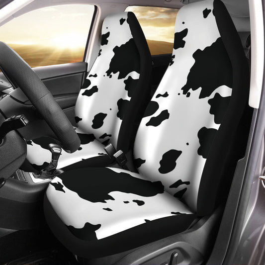 Cow Print Car Seat Covers Pair, 2 Front Seat Covers, Car Seat Covers, Seat Cover for Car, Car Seat Protector