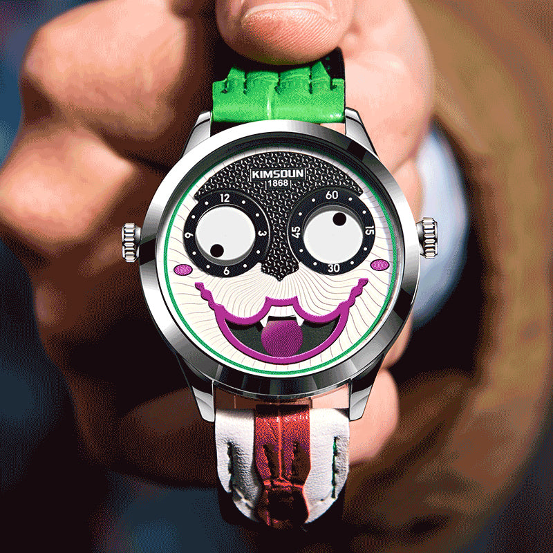 Clown Fashion Watch, Waterproof Men's Quartz Watch